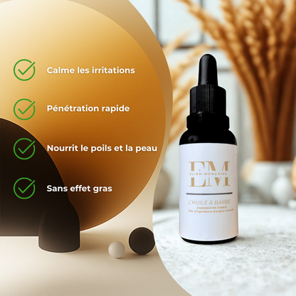 Huile de soin à barbe